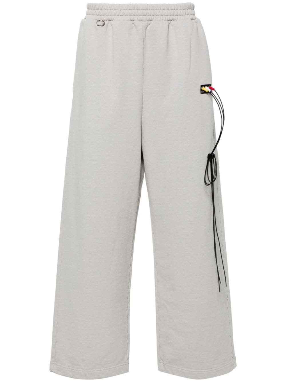 Doublet RCA Cable-embroidered cotton track pants - Grey von Doublet