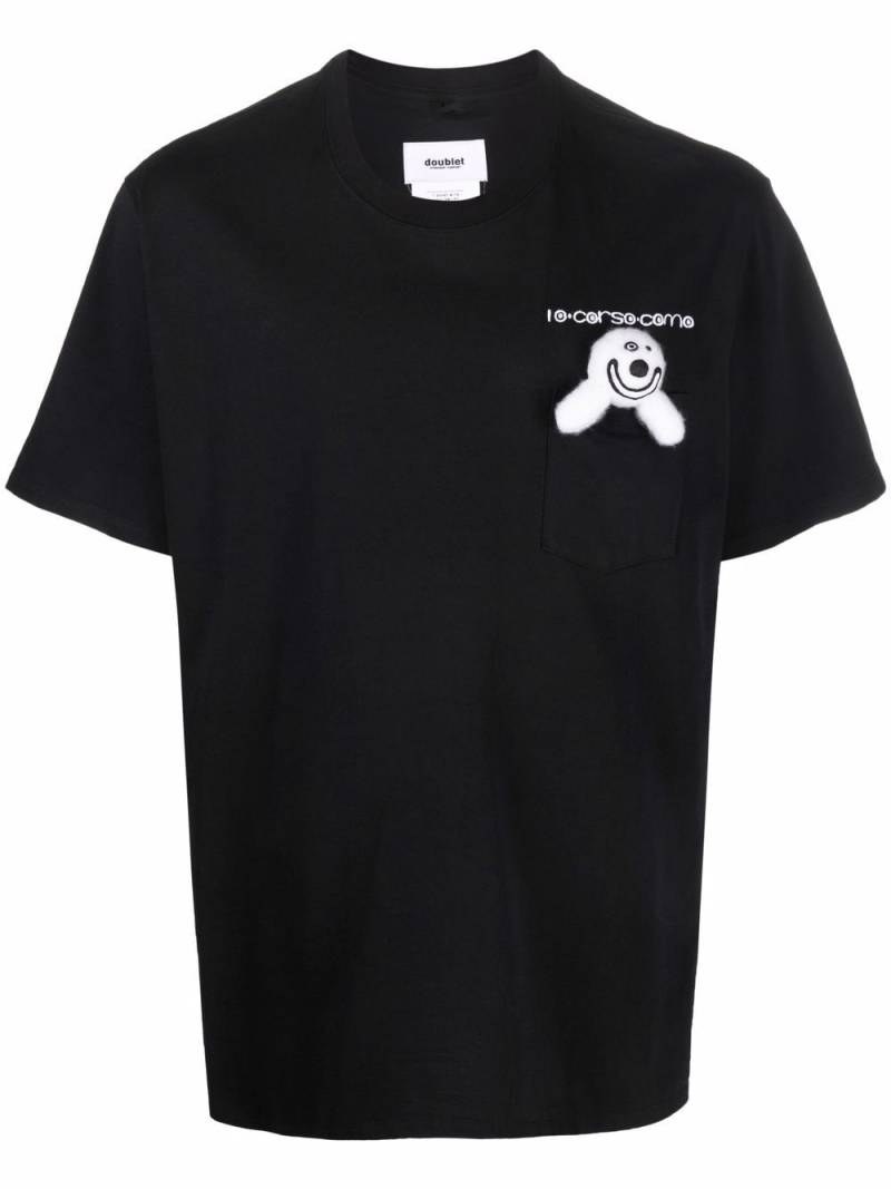 Doublet Smiley cotton T-shirt - Black von Doublet