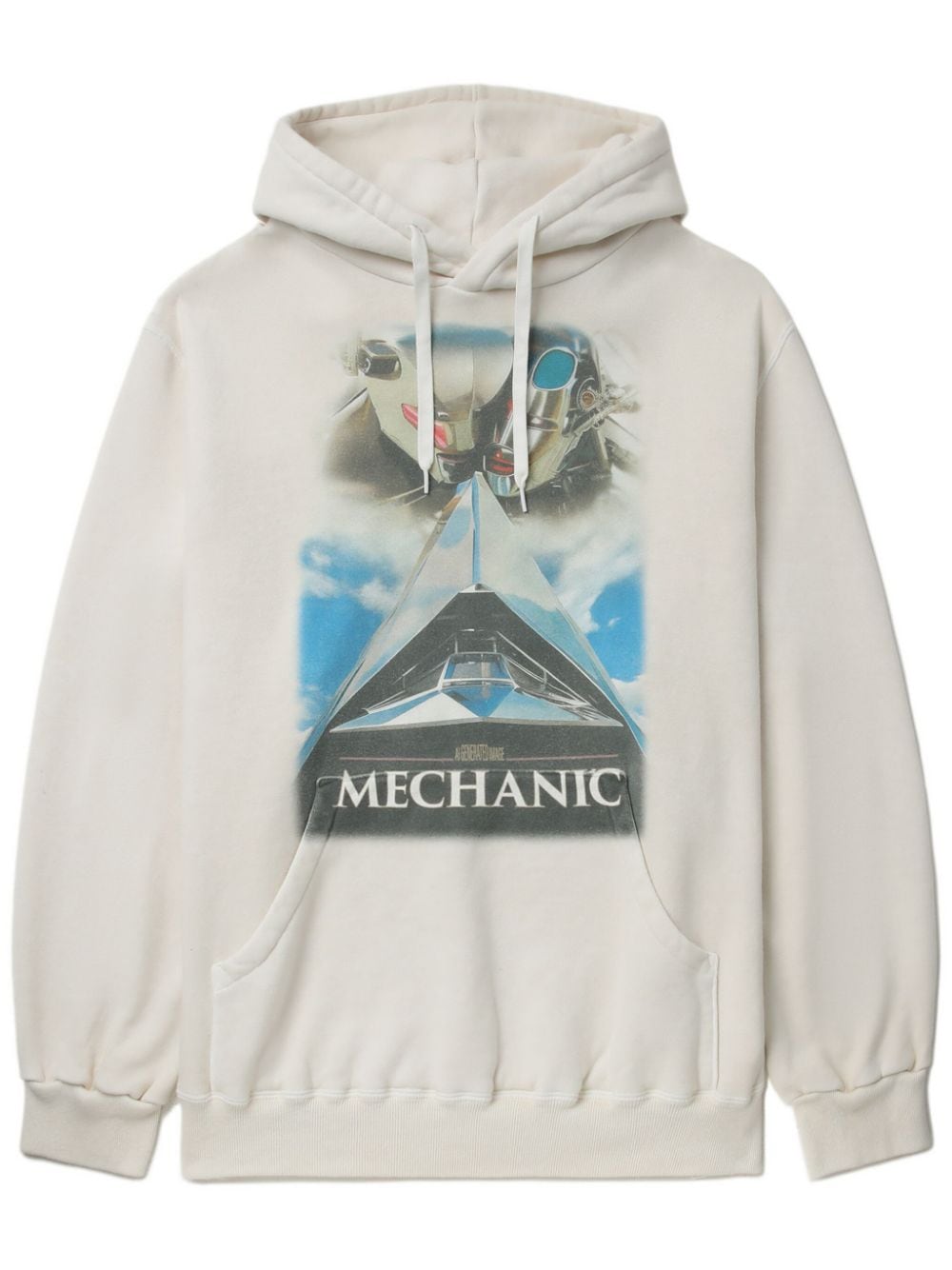 Doublet graphic-print cotton hoodie - White von Doublet