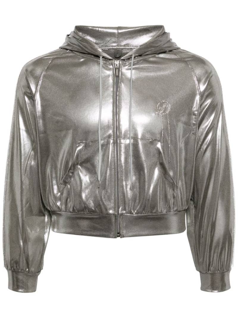 Doublet hooded metallic jacket - Silver von Doublet