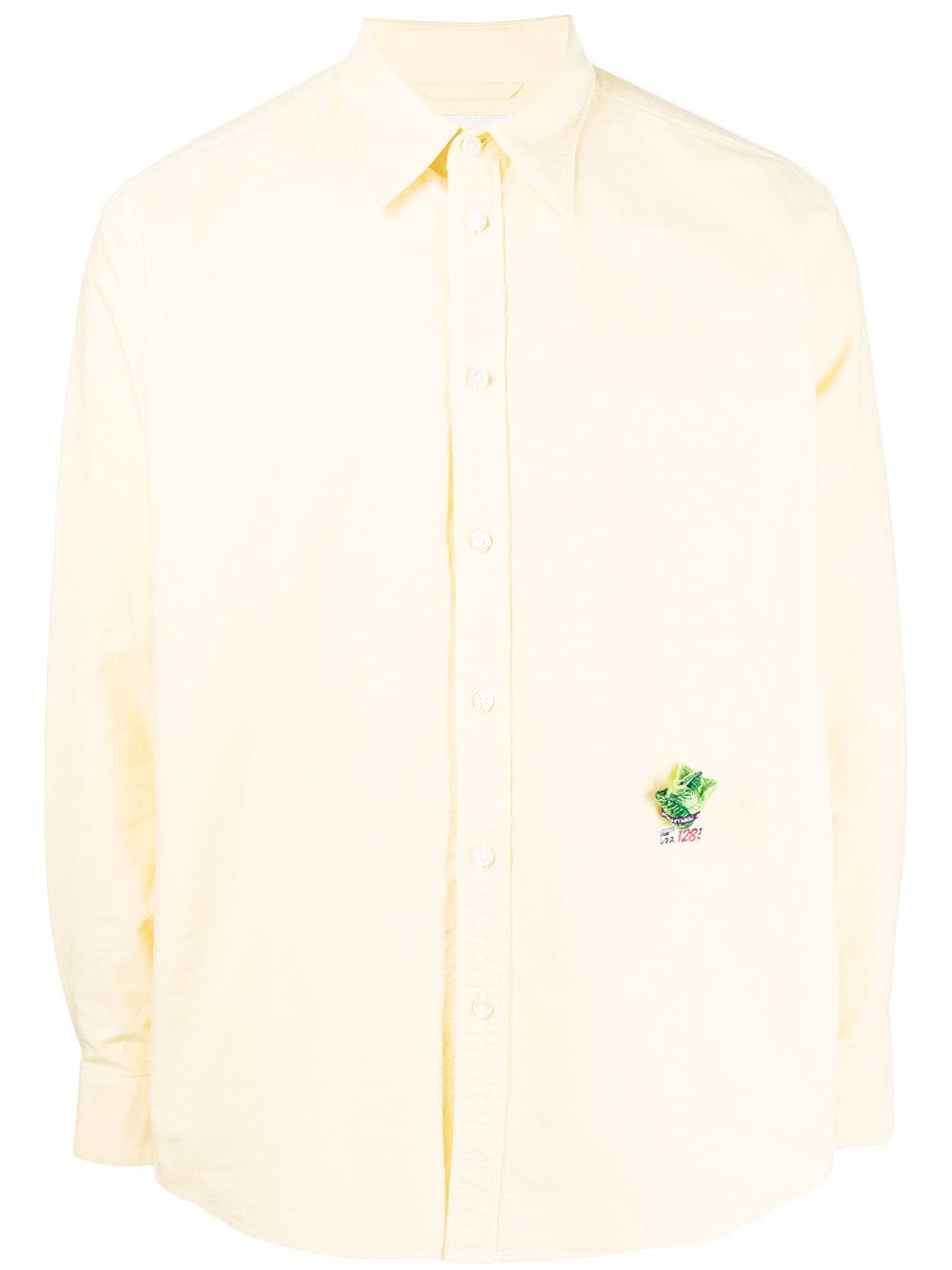 Doublet lettuce-detail long-sleeve shirt - Yellow von Doublet