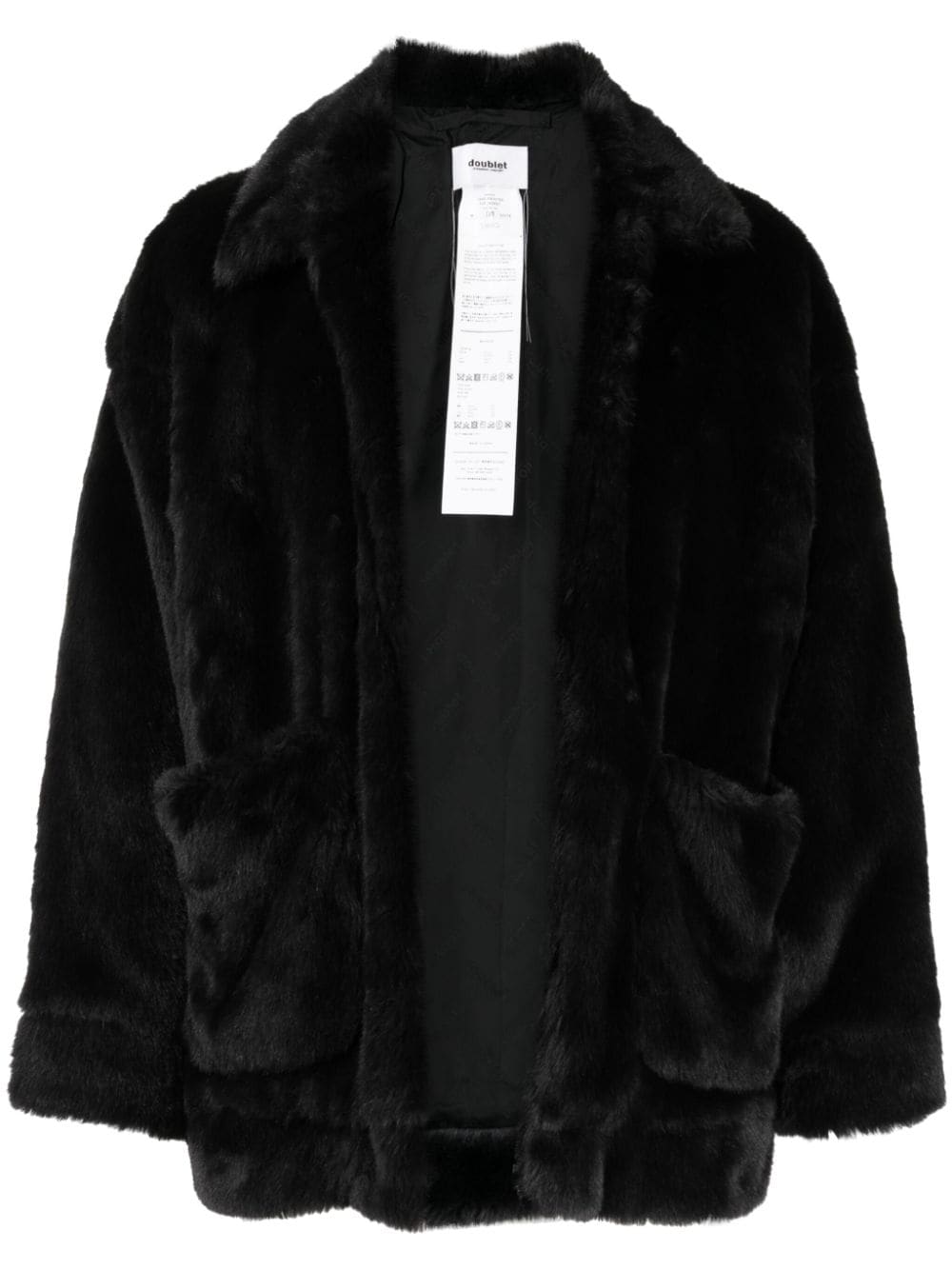 Doublet panda-motif faux-fur jacket - Black von Doublet