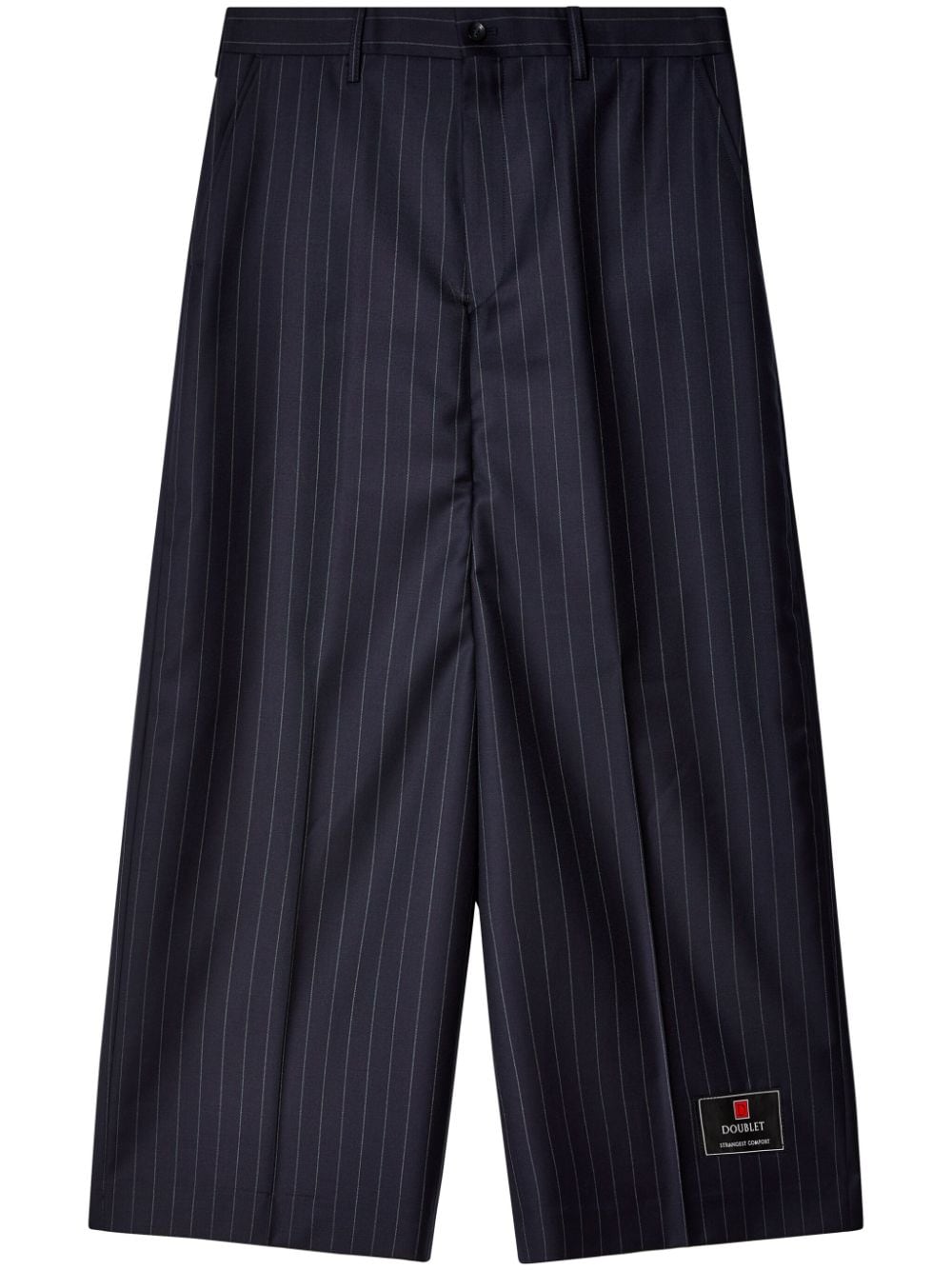 Doublet pinstriped wide-leg wool trousers - Black von Doublet