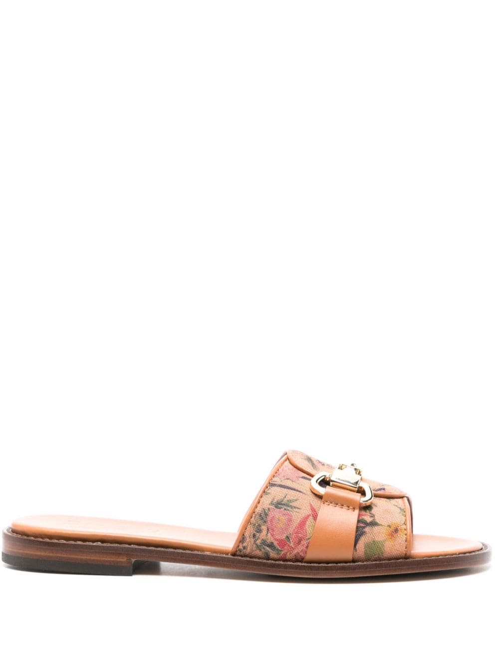 Doucal's Allori floral-print sandals - Brown von Doucal's