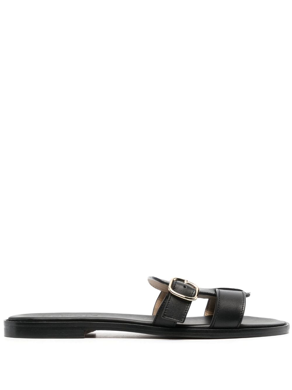 Doucal's Fibbia buckle-detail leather sandals - Black von Doucal's