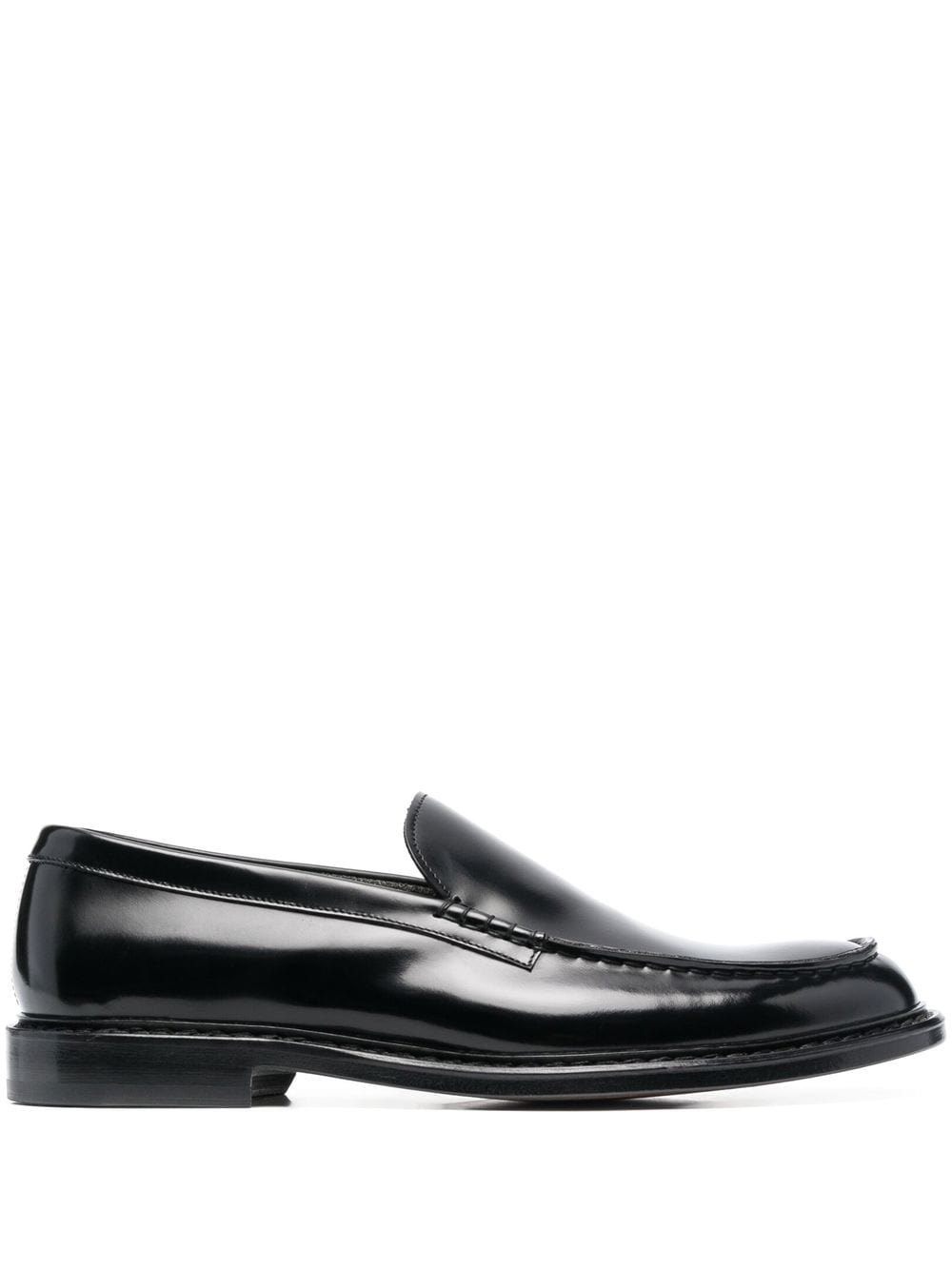 Doucal's almod-toe leather loafers - Black von Doucal's