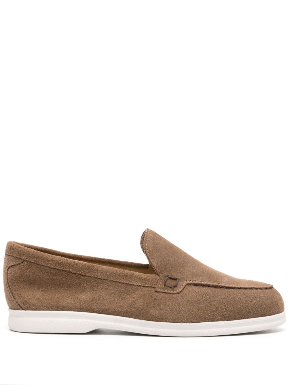 Doucal's almond-toe suede loafers - Brown von Doucal's