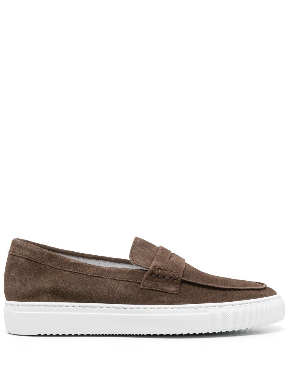 Doucal's almond toe suede loafers - Brown von Doucal's