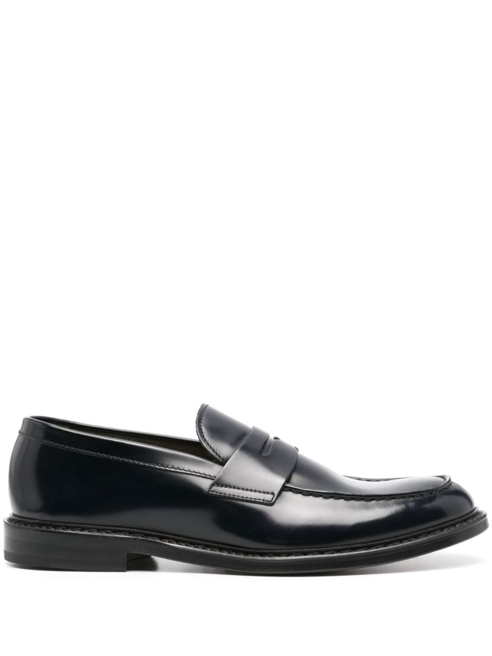 Doucal's brushed-leather loafers - Blue von Doucal's