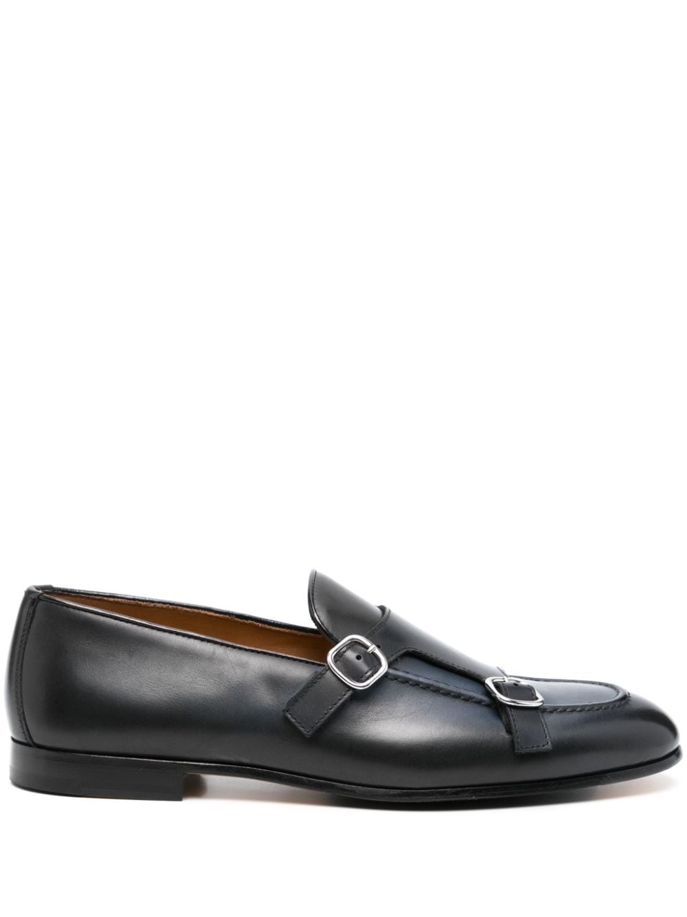 Doucal's double-buckle leather loafers - Blue von Doucal's