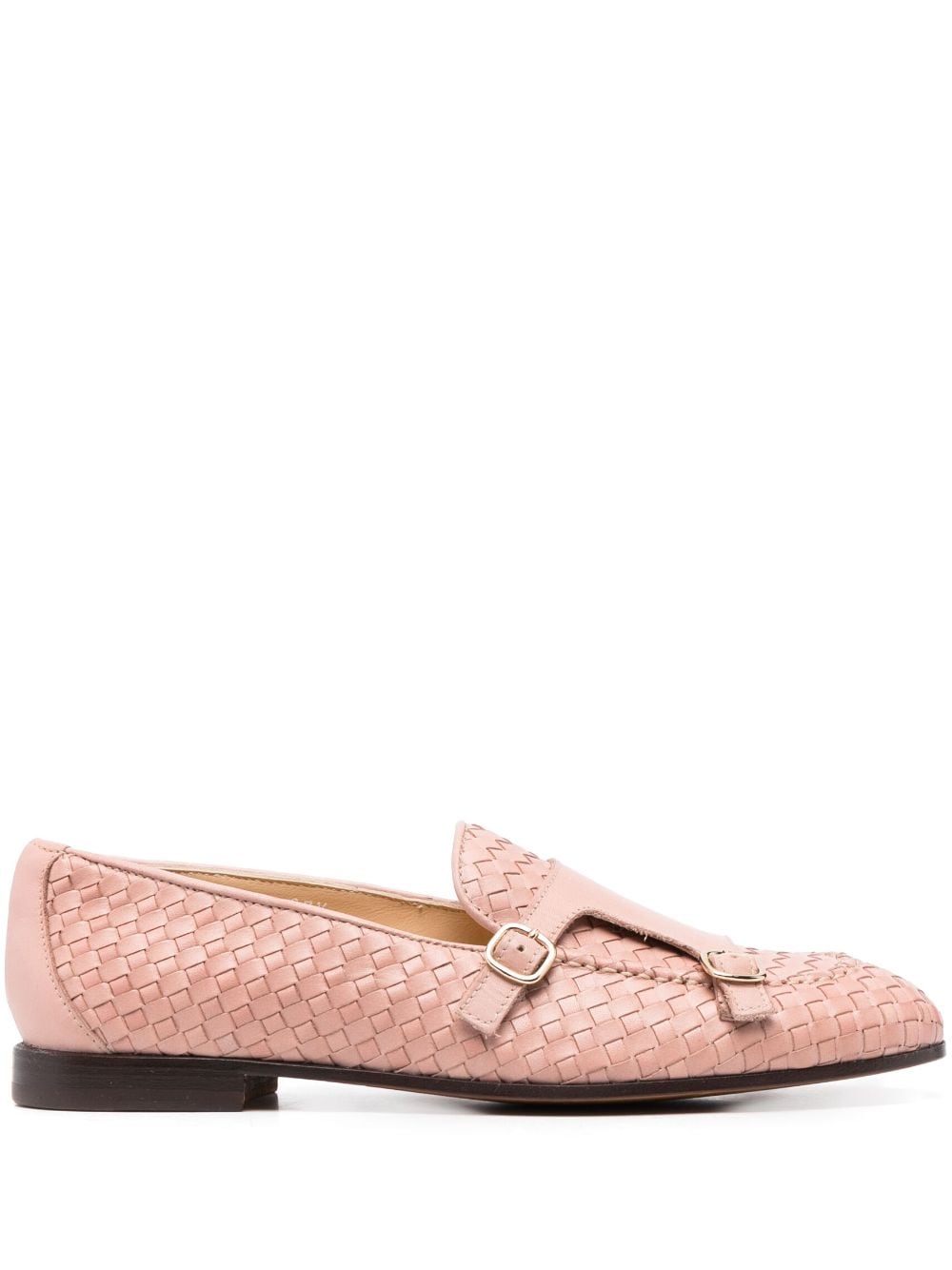 Doucal's double-buckle woven loafers - Pink von Doucal's