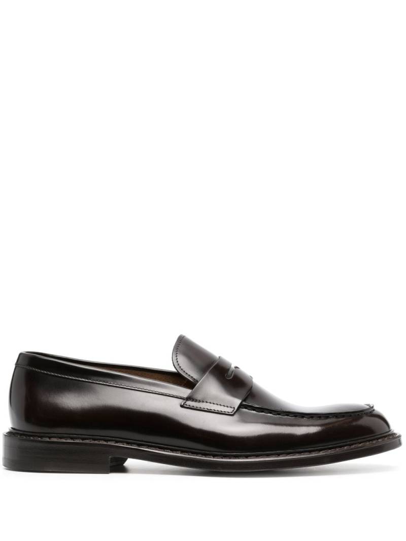 Doucal's flat leather loafers - Brown von Doucal's