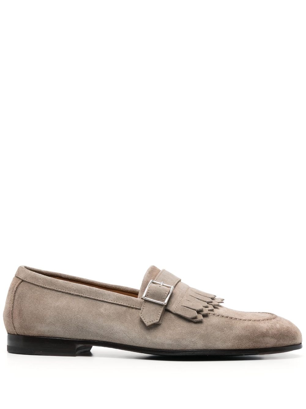 Doucal's fringe-detail suede loafers - Neutrals von Doucal's