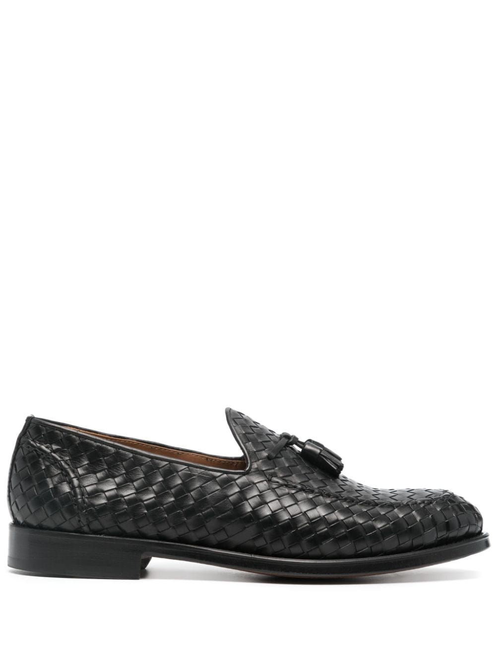 Doucal's interwoven leather loafers - Black von Doucal's