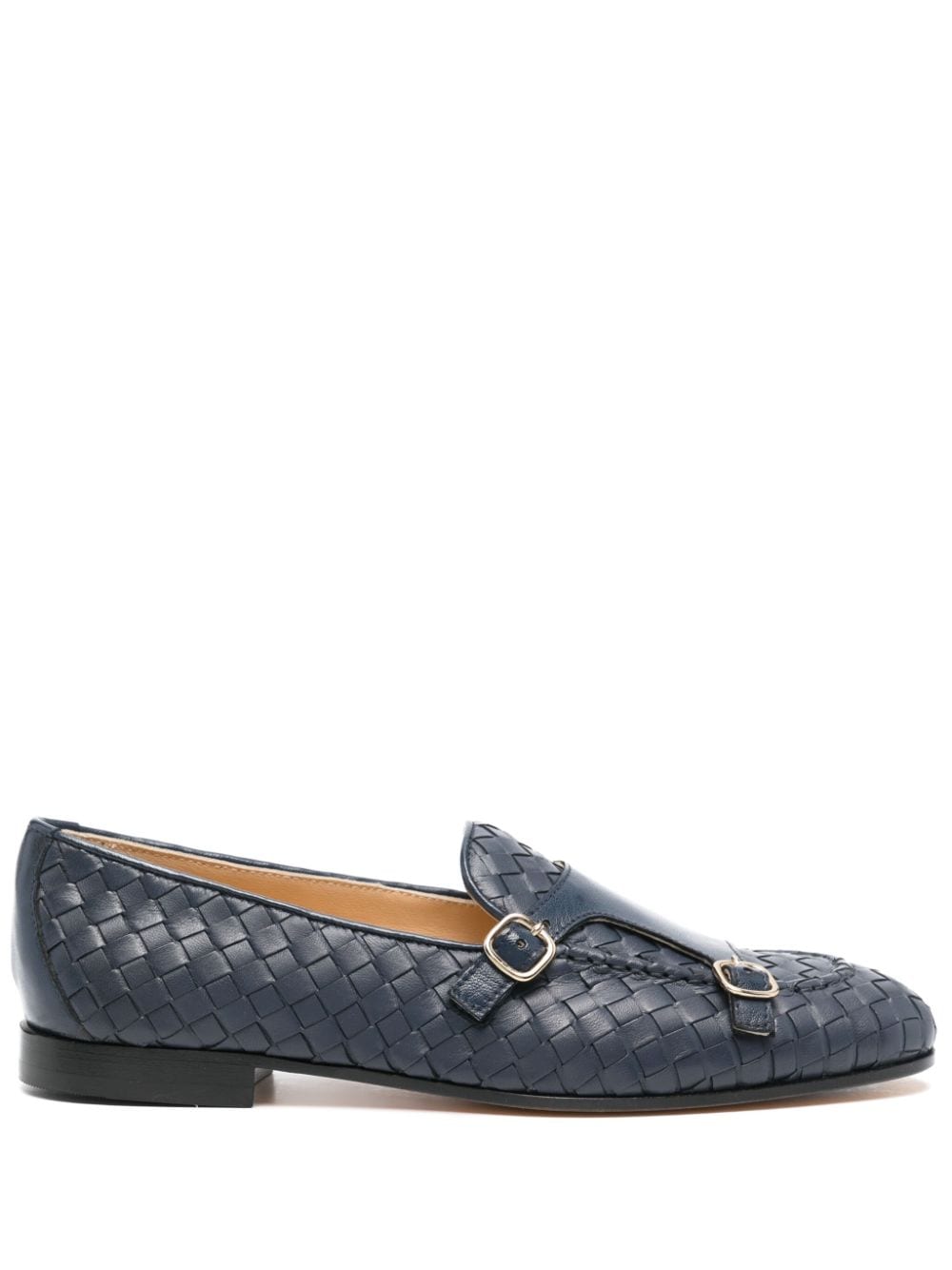 Doucal's interwoven leather loafers - Blue von Doucal's