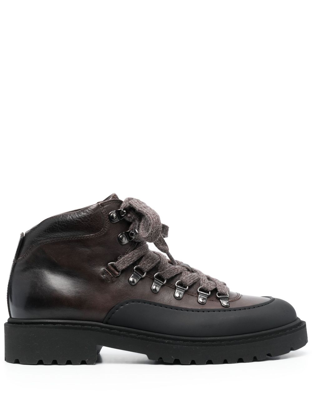 Doucal's lace-up leather ankle boots - Brown von Doucal's