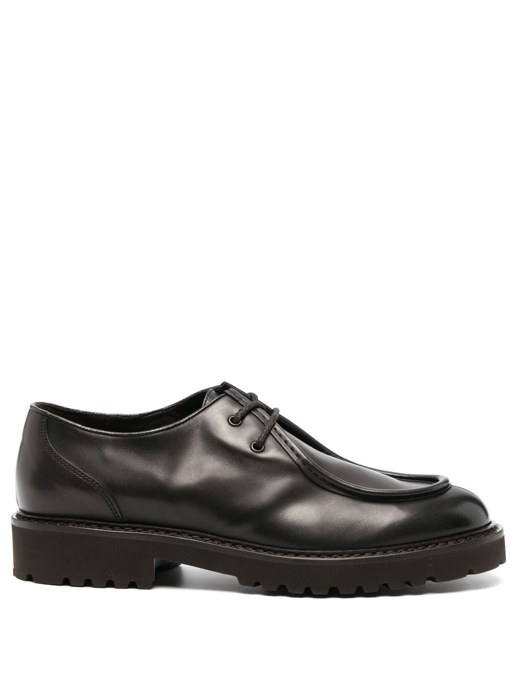 Doucal's lace-up leather loafers - Brown von Doucal's