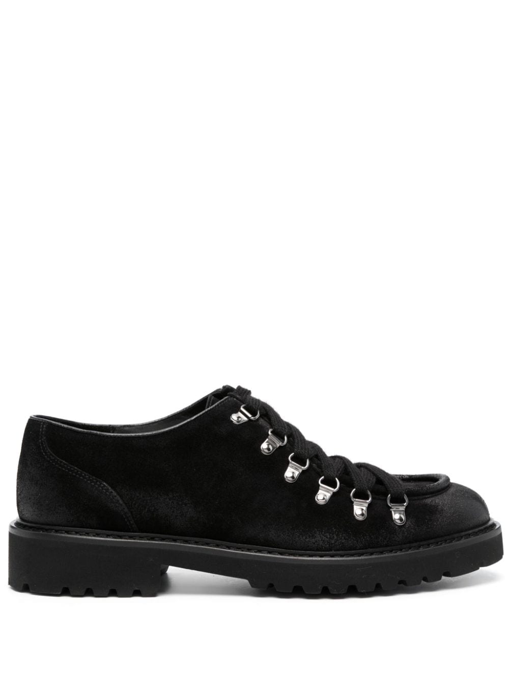 Doucal's lace-up suede derby shoes - Black von Doucal's