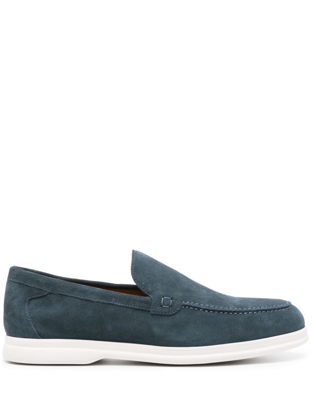 Doucal's moc-stitching suede loafers - Blue von Doucal's