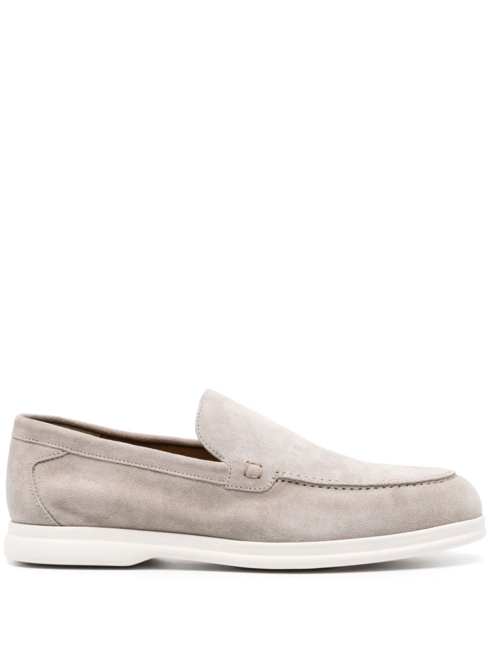 Doucal's moc-stitching suede loafers - Grey von Doucal's