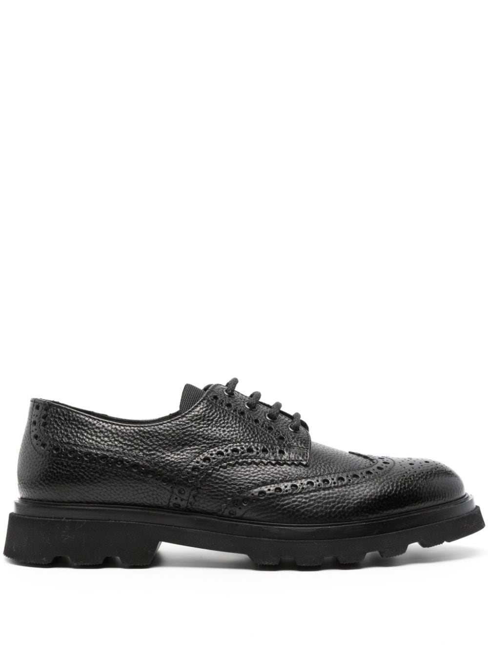 Doucal's panelled leather brogues - Black von Doucal's
