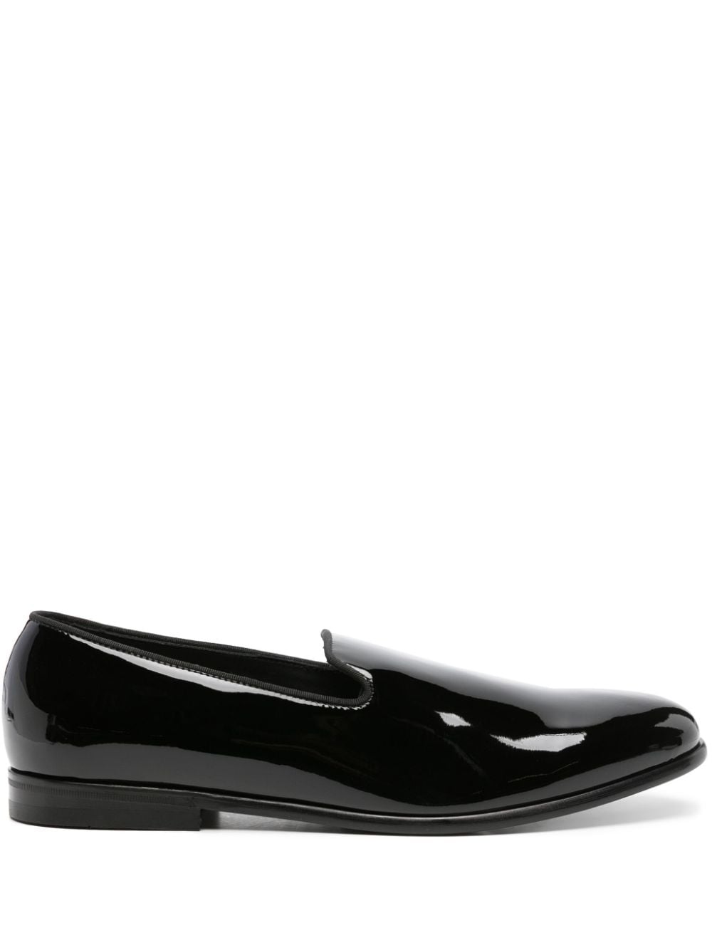 Doucal's patent leather loafers - Black von Doucal's