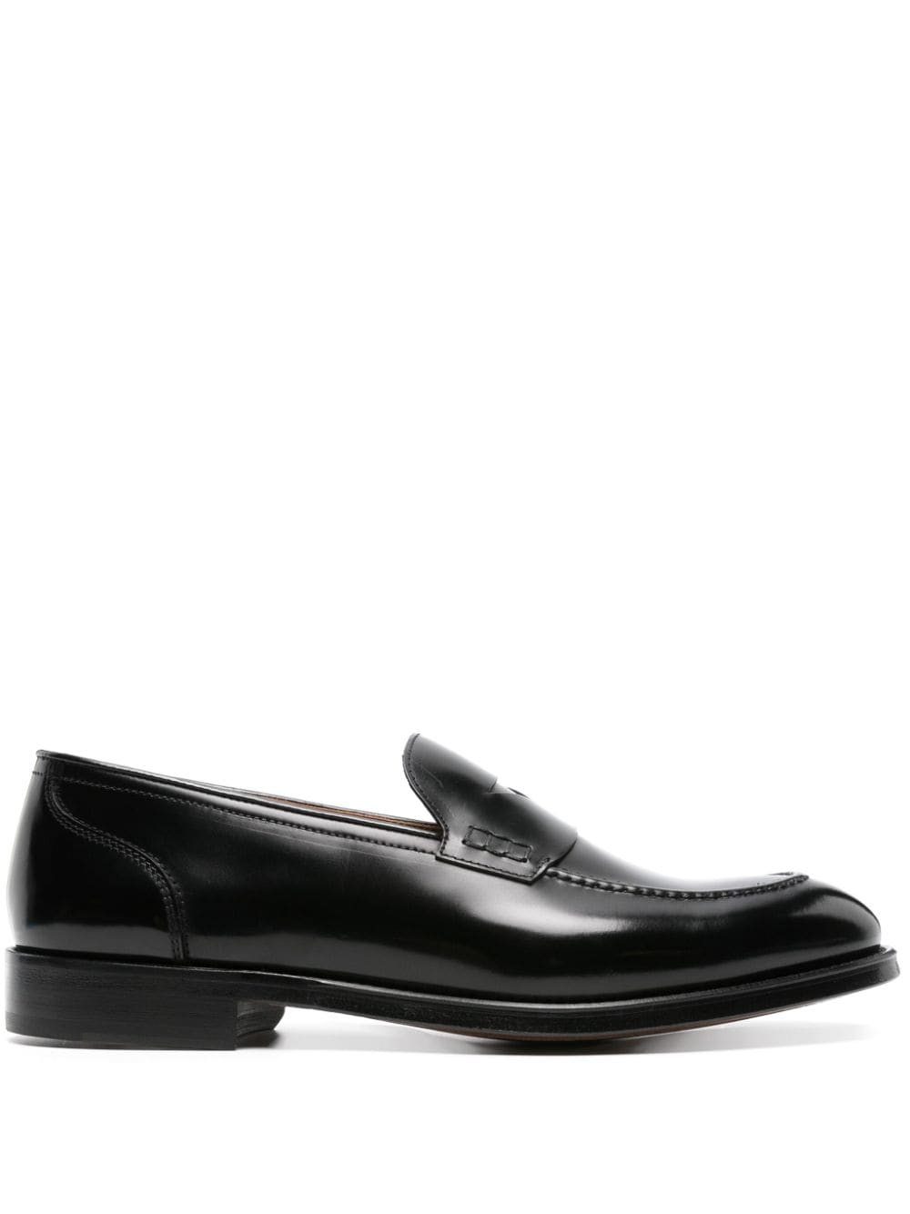 Doucal's penny-slot leather loafers - Black von Doucal's