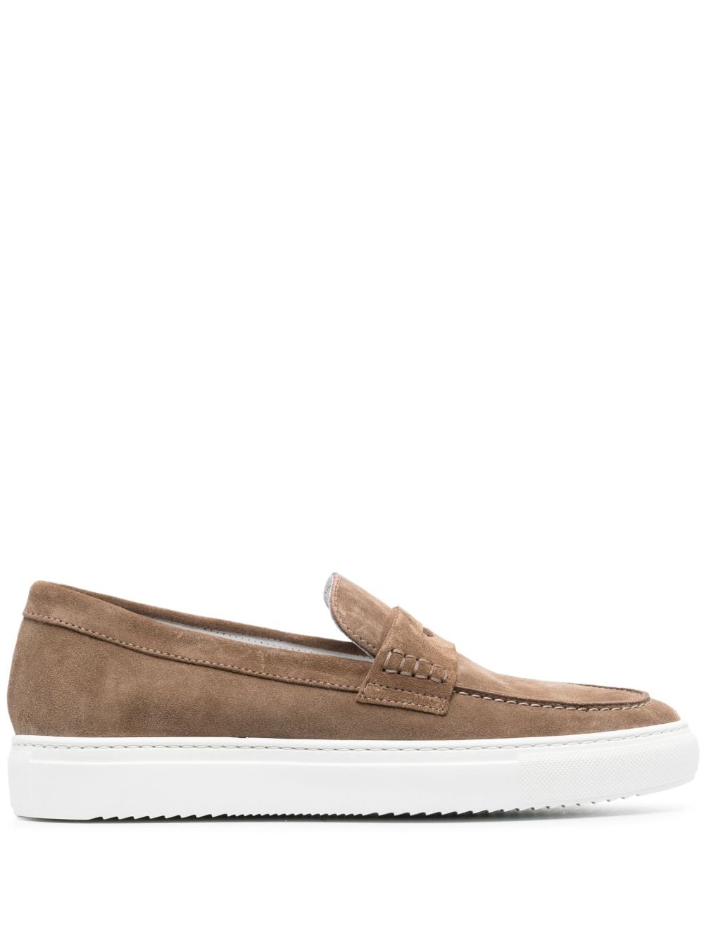 Doucal's penny slot suede boat shoes - Brown von Doucal's