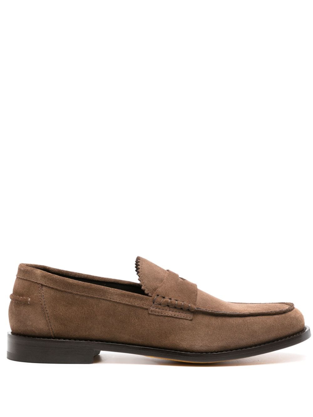 Doucal's penny-slot suede loafers - Brown von Doucal's