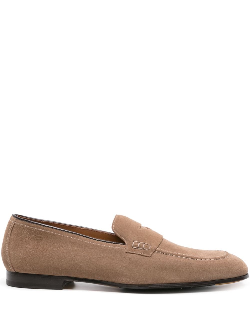 Doucal's penny-slot suede loafers - Brown von Doucal's