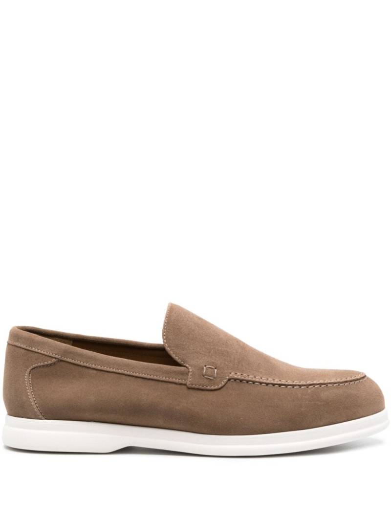 Doucal's round-toe suede loafers - Brown von Doucal's