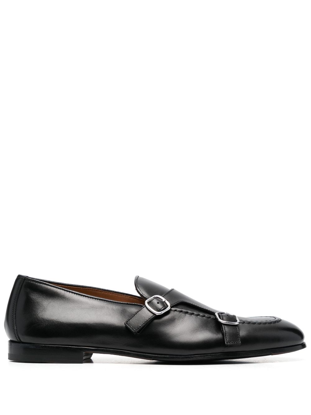 Doucal's double-strap smooth-leather monk shoes - Black von Doucal's