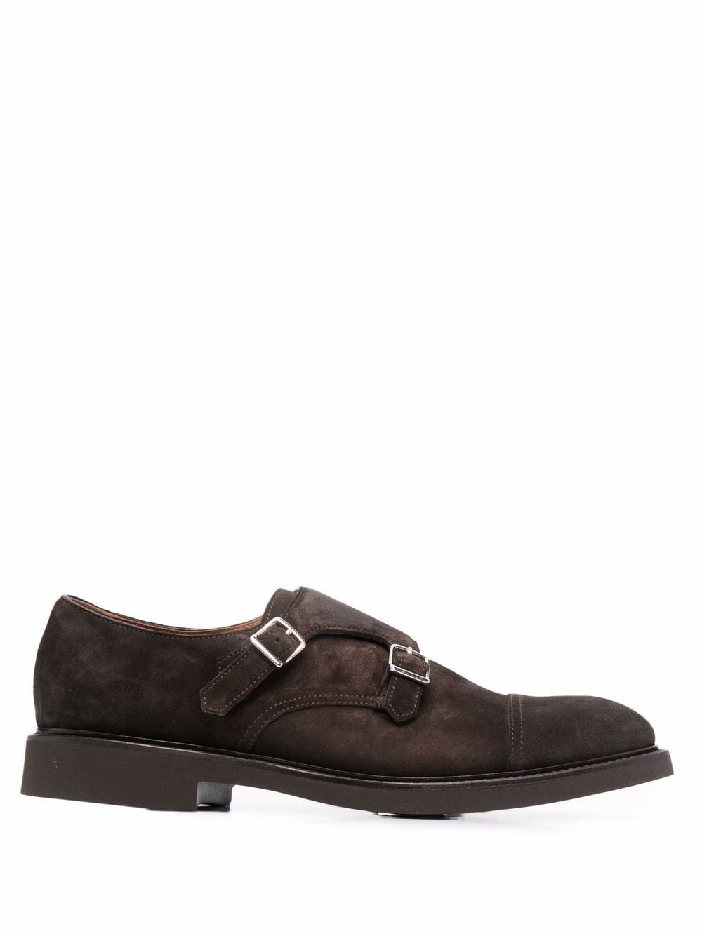 Doucal's suede double-buckle monk shoes - Brown von Doucal's