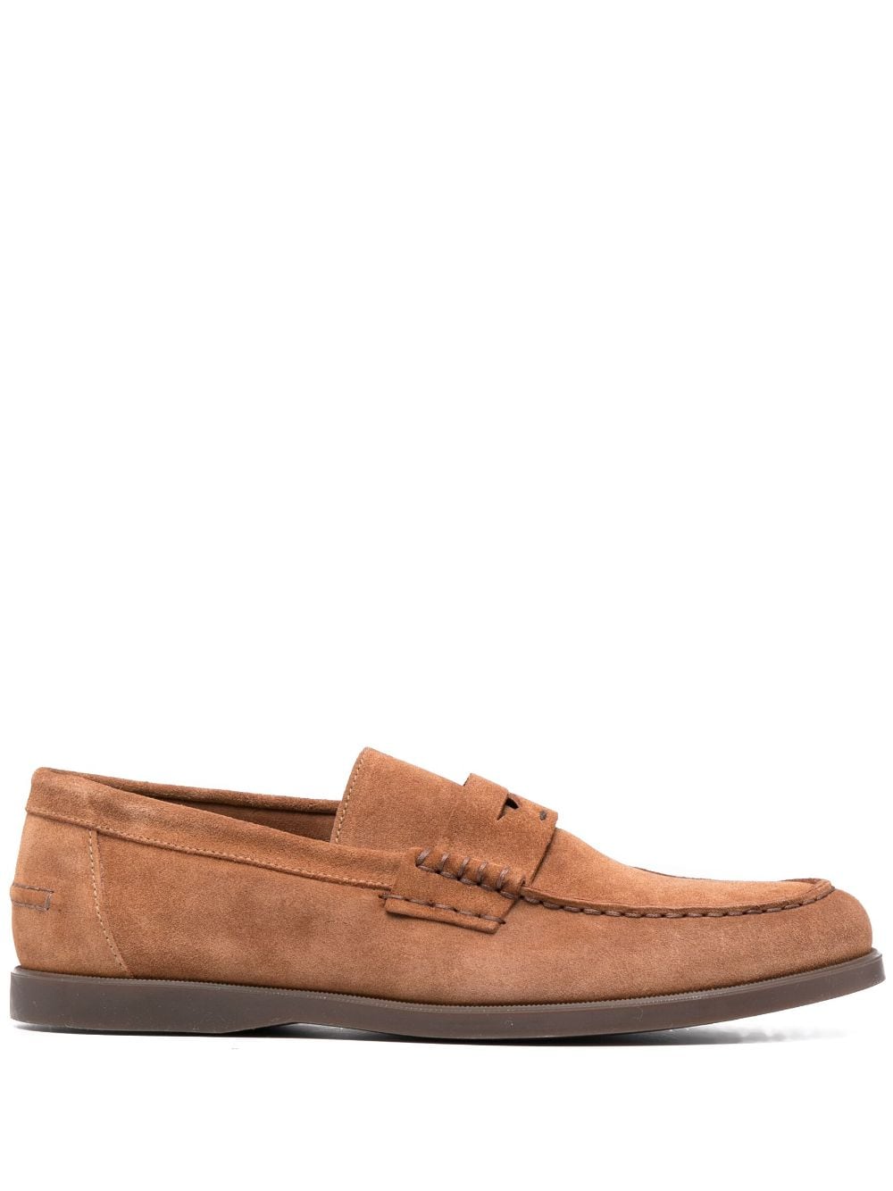 Doucal's suede penny-slot loafers - Brown von Doucal's