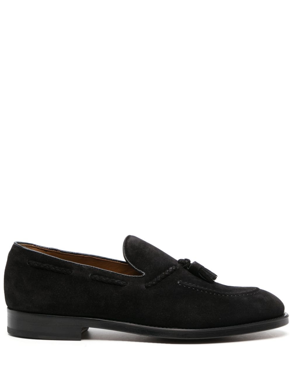 Doucal's tassel-detail calf-suede loafers - Black von Doucal's