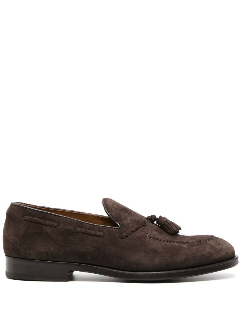 Doucal's tassel-detail calf-suede loafers - Brown von Doucal's