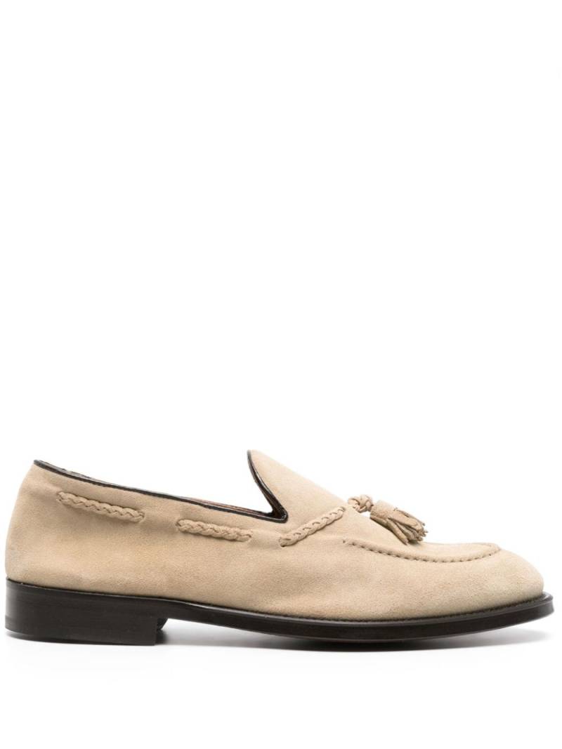 Doucal's tassel-detail suede loafers - Neutrals von Doucal's