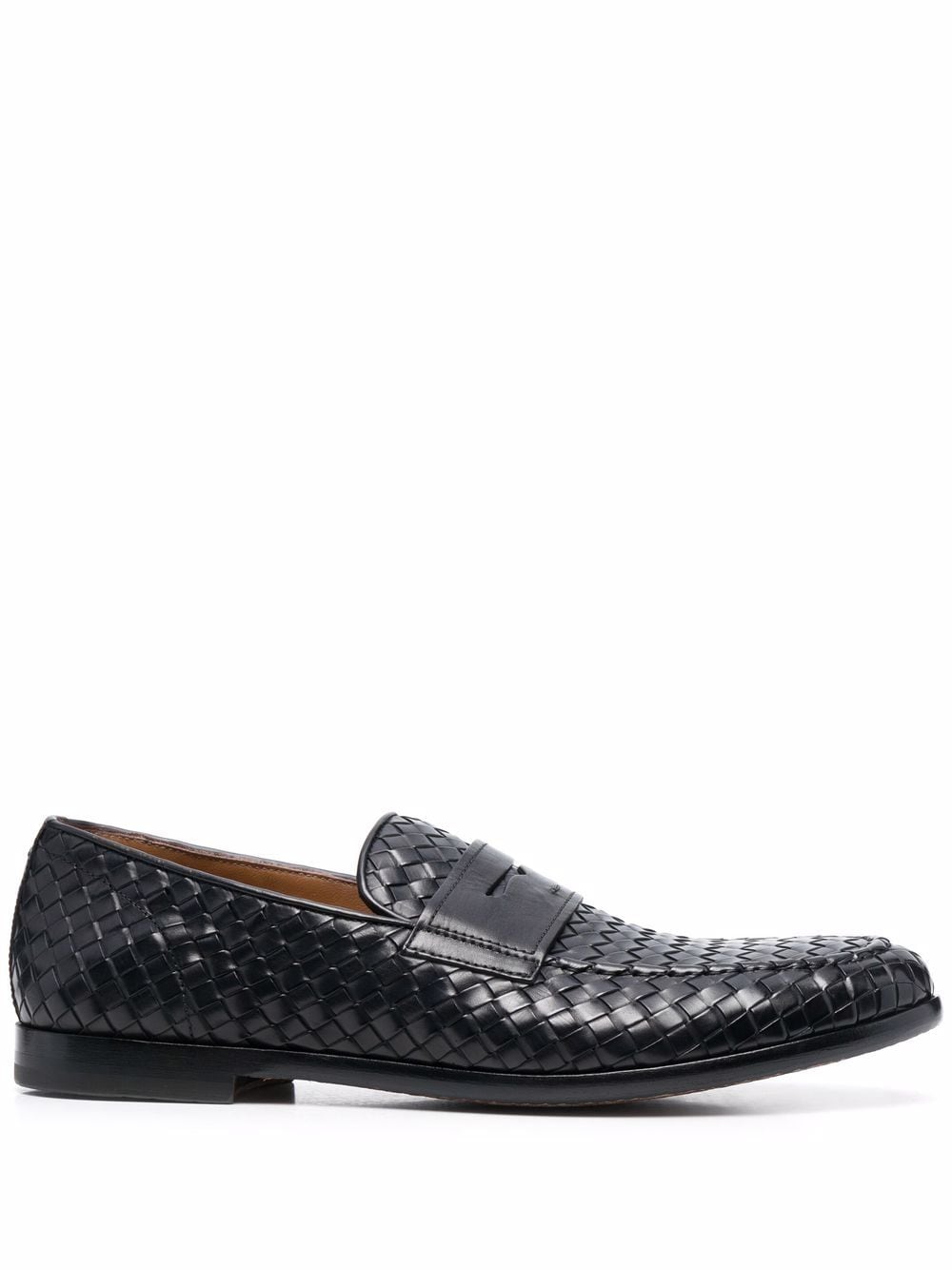 Doucal's woven leather loafers - Blue von Doucal's