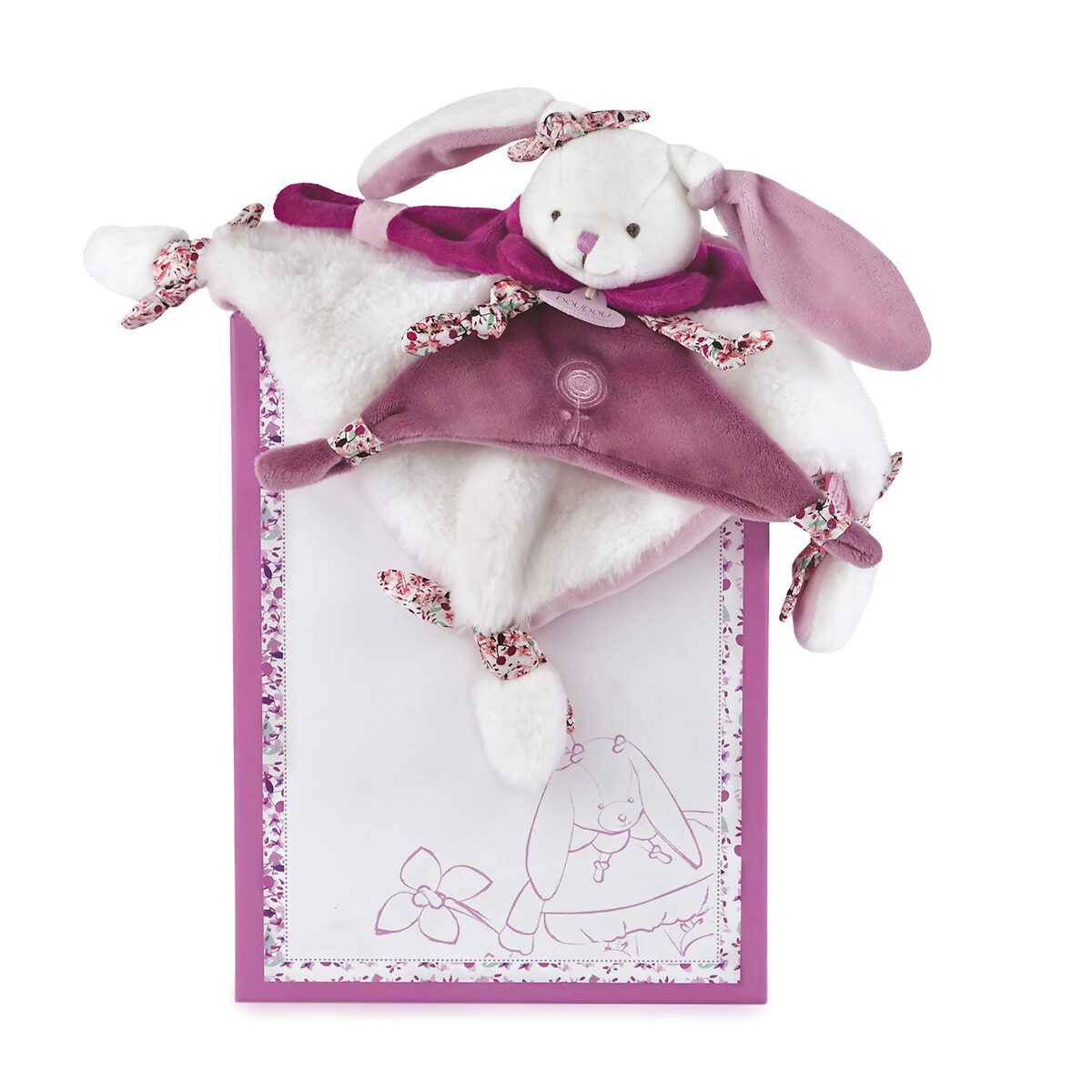 Schmusetuch Hase Cerise, 27 cm - DC2703 von Doudou et Compagnie