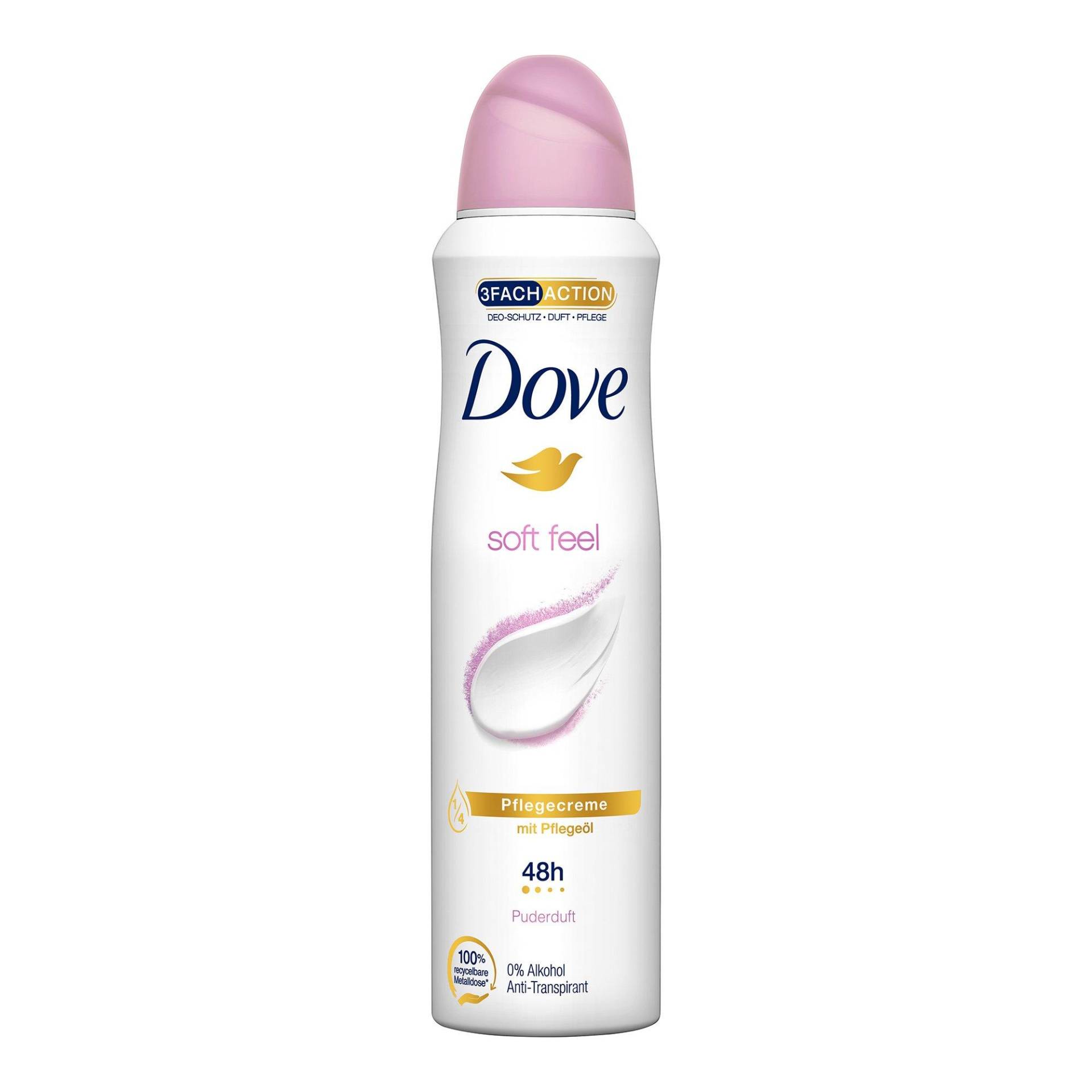 Deospray Soft Feel Anti-transpirant Damen  150 ml von Dove