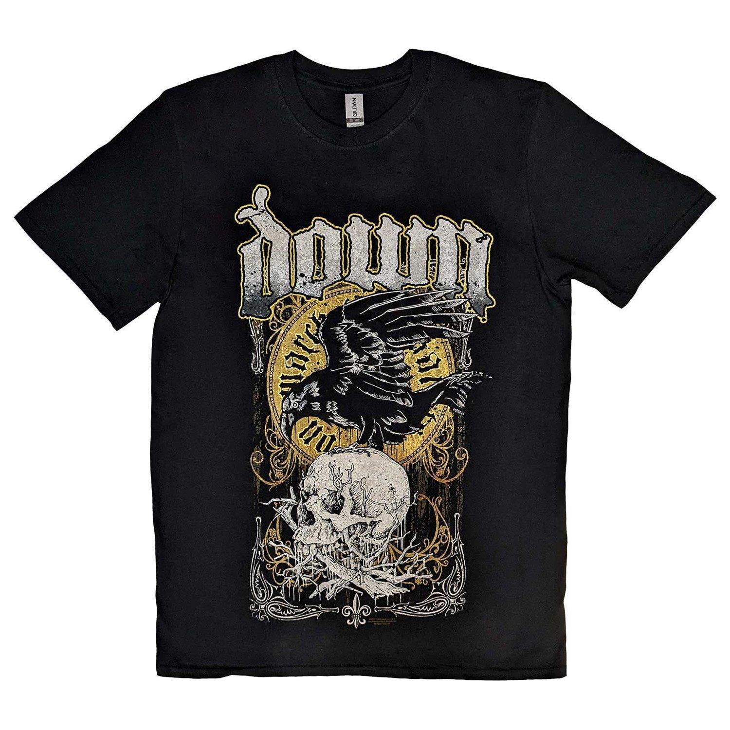 Swamp Skull Tshirt Damen Schwarz M von Down