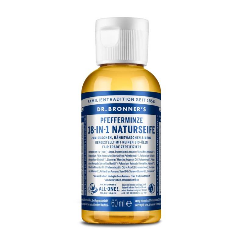Dr. Bronner's  Dr. Bronner's 18-in-1 NATURSEIFE Pfefferminze duschgel 60.0 ml von Dr. Bronner's