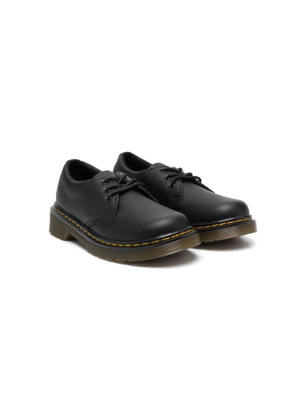 Dr. Martens Kids 1461 leather Derby shoes - Black von Dr. Martens Kids