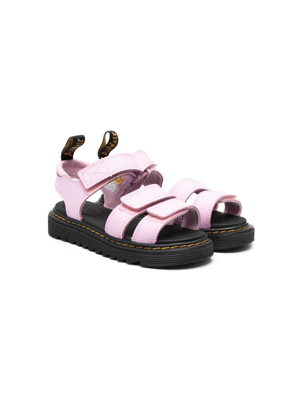 Dr. Martens Kids touch-strap leather sandals - Pink von Dr. Martens Kids