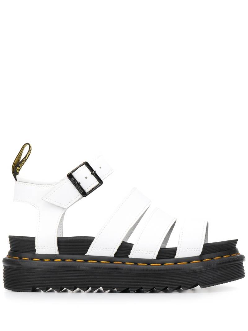 Dr. Martens Blaire Softy T multi-strap platform sandals - White von Dr. Martens