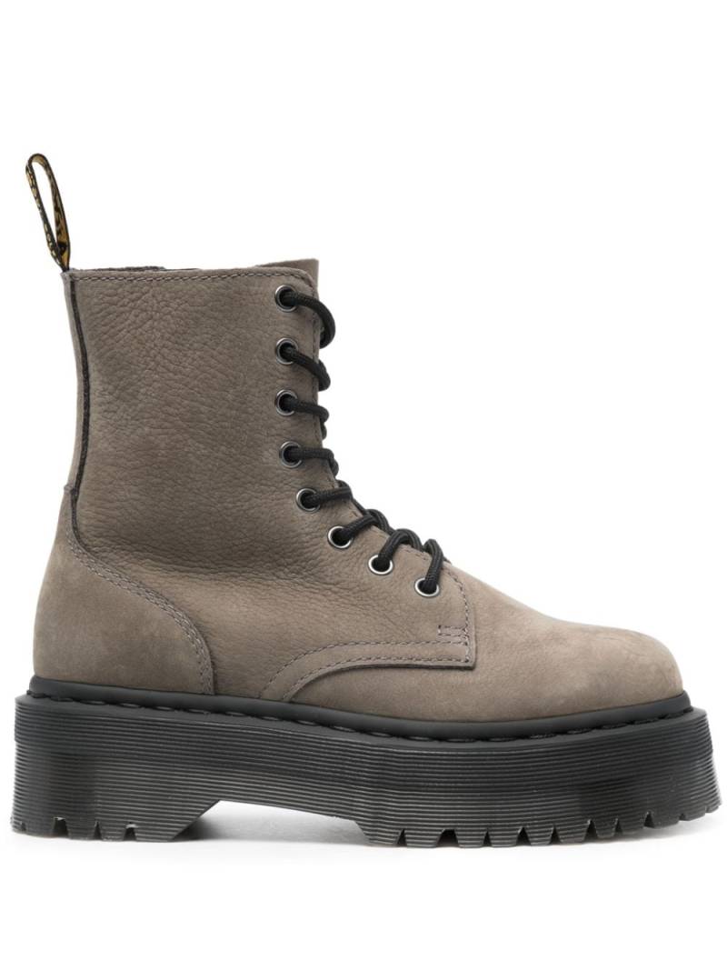 Dr. Martens Jadon leather platform boots - Grey von Dr. Martens