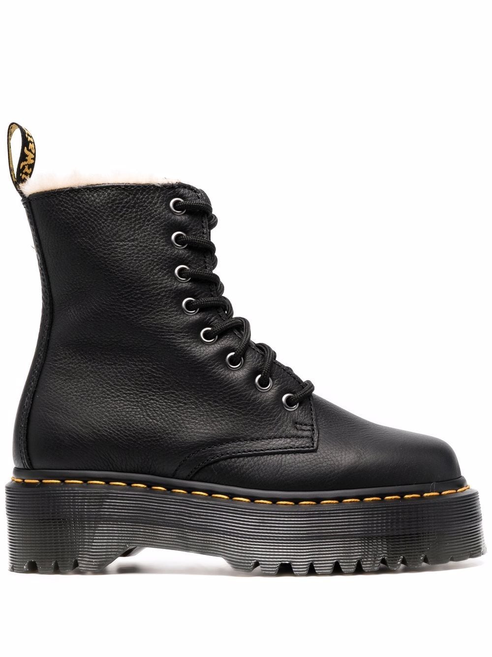 Dr. Martens Jadon platform combat botos - Black von Dr. Martens