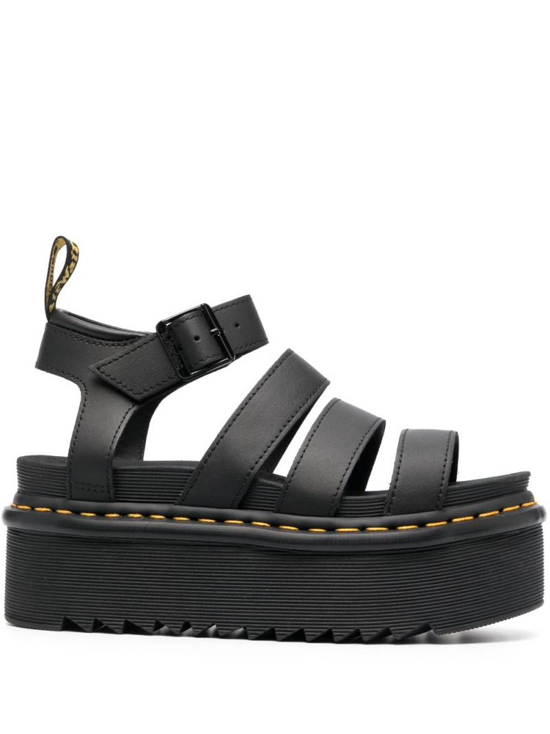 Dr. Martens buckled 70mm flatform sandals - Black von Dr. Martens