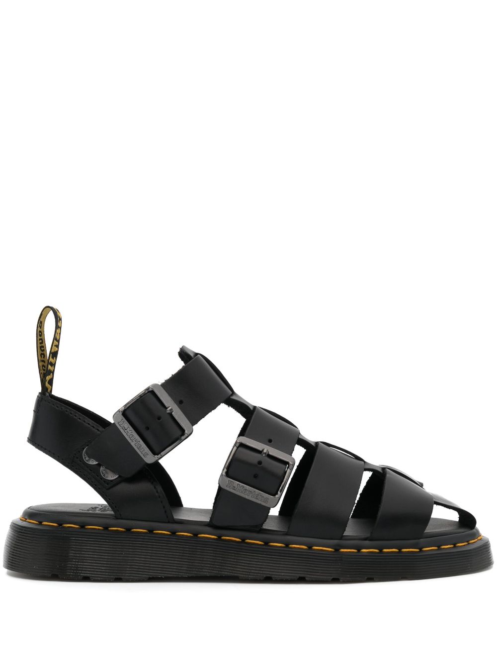 Dr. Martens caged-design leather sandals - Black von Dr. Martens