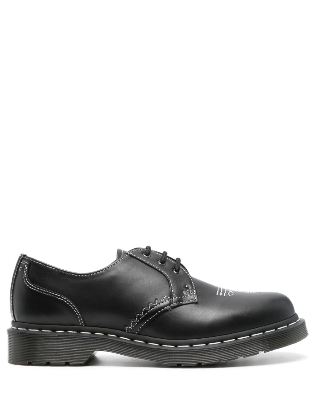 Dr. Martens contrast-stitching leather derby shoes - Black von Dr. Martens